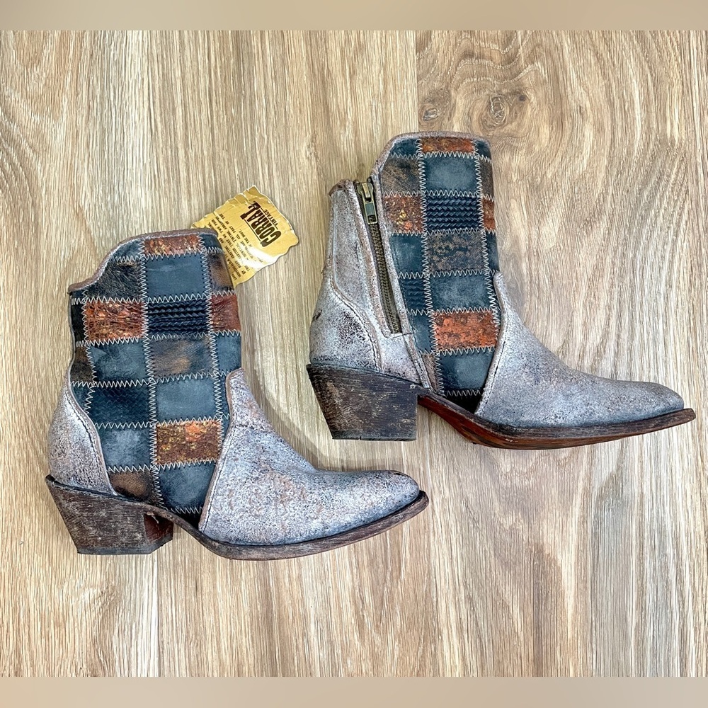 Corral Patchwork Leather Ankle Boot Style #C3167 … - image 4
